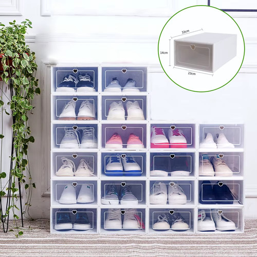 Pack foldable clear shoe - clear,