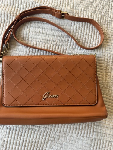 Guess tan brown quilted - guess,