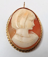 ANTIGUE 18K YELLOW GOLD CAMEO