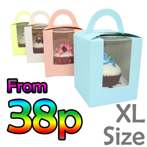 Large coloured single - large, cupcake