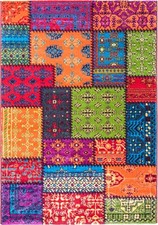 Rainbow patchwork rug - rainbow, runner