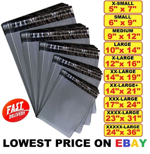 Grey mailing bags poly postage - mailing,