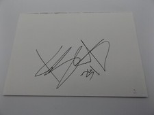 6" x 4" AUTOGRAPH BOOK PAGE