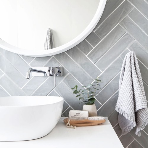 Grey metro tiles ceramic - grey,