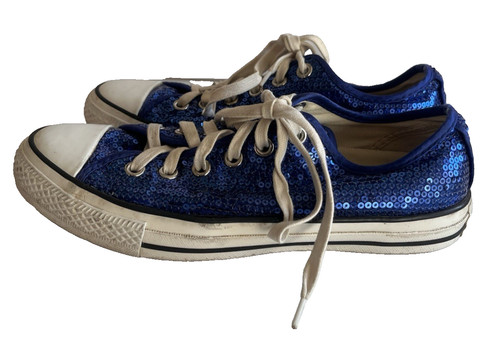 Converse blue sequin lace - blue,