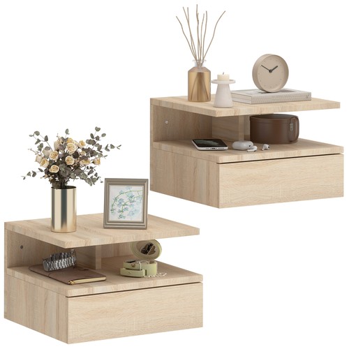 Homcom modern nightstand - nightstand, set