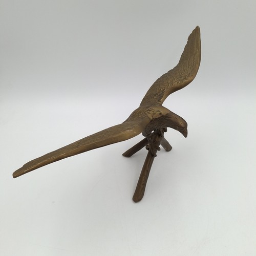 Large vintage brass eagle - large,
