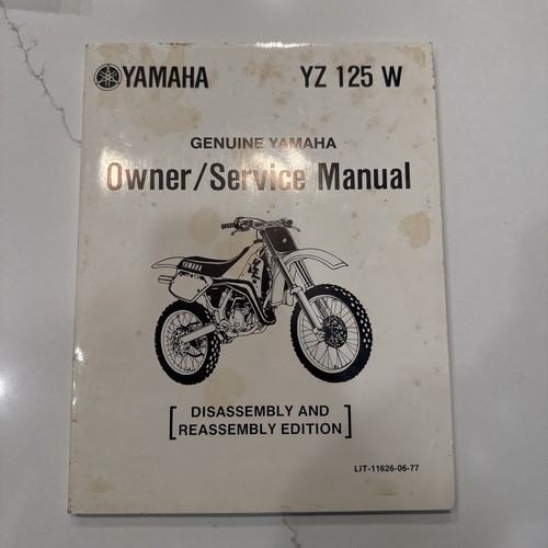 Yamaha yz125w reassembly - yamaha,