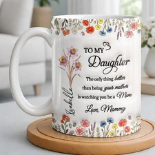 Custom Birth Flower Mug For