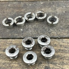 Vintage GT BMX Chainring Bolts & Nuts Set of 5 Steel Silver Hex 20g Crank