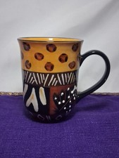 *AFRICAN MUG* Animal Print Hand Painted Design