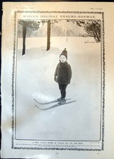 Old Winter Holidays Norway Boy
