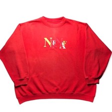 Naf Naf Red Vintage Sweatshirt