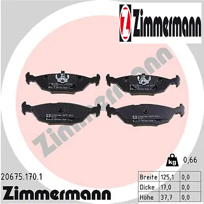 Rear brake pads set - rear,