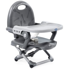 Chicco Pocket Snack Booster Seat Dark Grey! with Height Adjustment