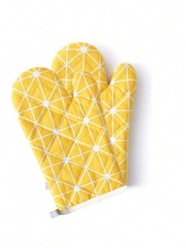 2pcs Oven Mitts Kitchen Gloves Microwave Insulated Heat Resistant Baking Cooking