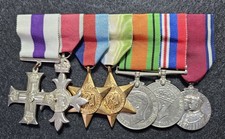 WW2 Medal Group + Award Medals Mounted