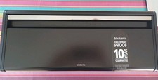 Brabantia Rectangular Fall Front Bread Bin Large Front Opening Flat Black 