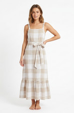 Next Maxi Dress UK8 Linen