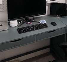 IKEA Alex Desk Grey-Turquoise