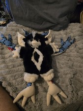 SUPER RARE Gremlins 2 The New Batch 1991 Stripe Plush Soft Toy Reversible Hornby