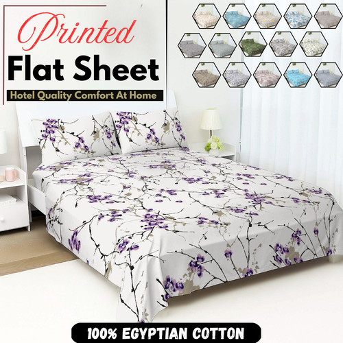 100 egyptian cotton printed - 100%,