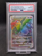 PSA 10 Charizard VSTAR 174/172 Brilliant Stars Rainbow Pokemon Graded Gem Mint