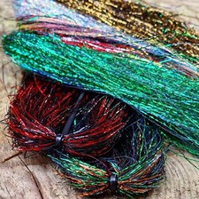 Shimmer Flash - Choose Colour - Fly Tying Materials - Krinkle - pike - salmon