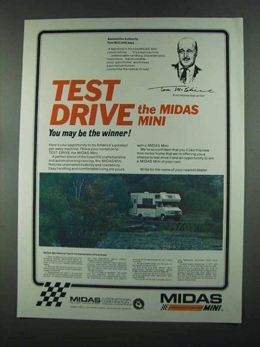 1972 midas mini motor home - 1972, ad