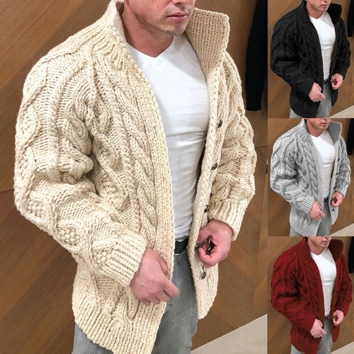 Chunky cable knit sweater - knit, warm