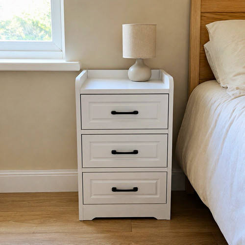 Set white bedside - x, table