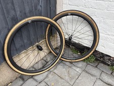 ZED Cyclocross Carbon Tubular Wheelset with Dugast Small Bird Tyres glued on 