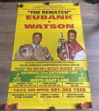 Chris Eubank v Michael Watson 60” x 40” Original Poster