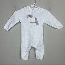 Albetta White Dotted Unicorn Sleeper 0-3Months