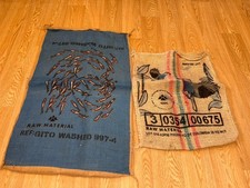Two Used Hessian Coffee Sacks
