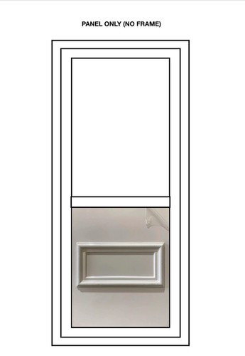 Upvc half door panel white - upvc,