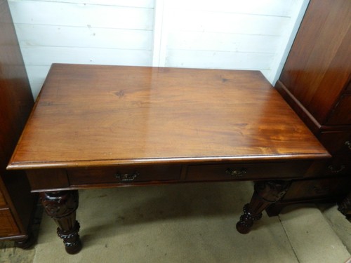 Victorian mahogany desk hall - mahogany,