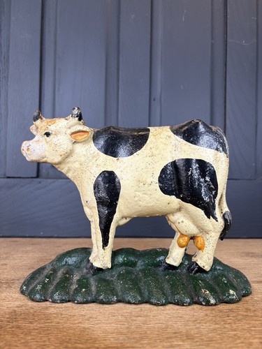 Cast iron cow door - cow,