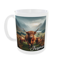 Personalised Highland Cow Mug