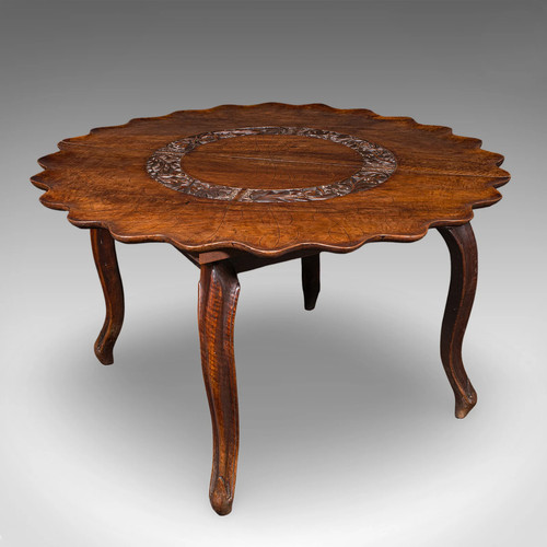 Antique campaign silver table - silver,