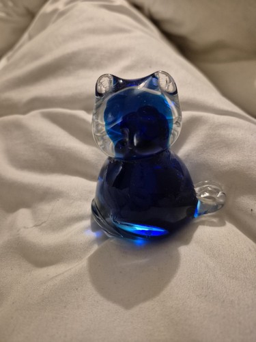 Hand blown glass colbolt blue - blown,