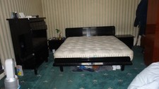 Beautiful Lacquer King Size Bed  measure 2 metres long by 150 cms wide