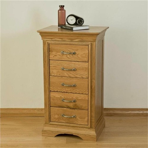 Solid oak tallboy - solid,