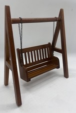 Dolls house swing garden furniture in 1/12th Scale. 