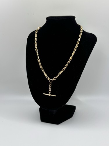 Gold bar chain - gold,