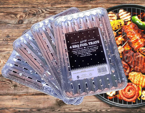 Bbq foil grill trays - 4,
