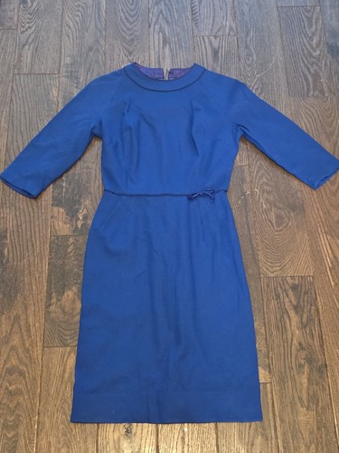 Vintage 60s blue shift dress - 60s,