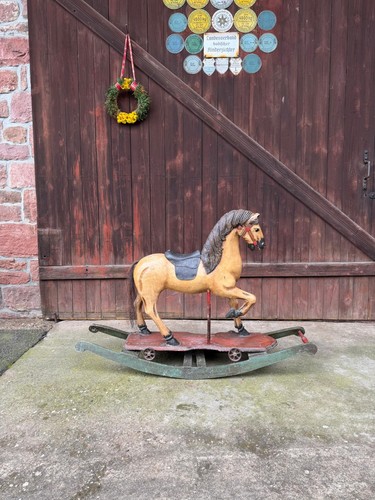 Antique rocking horse circa - antique,