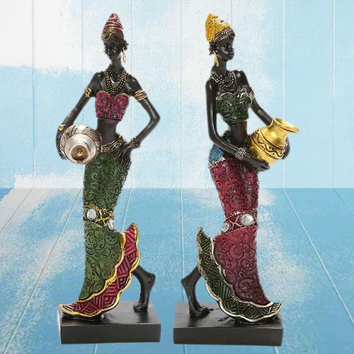 African figurine tribal lady - african,
