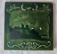 ENGLISH MAJOLICA  LANDSCAPE